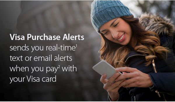 VISA PURCHASE ALERTS